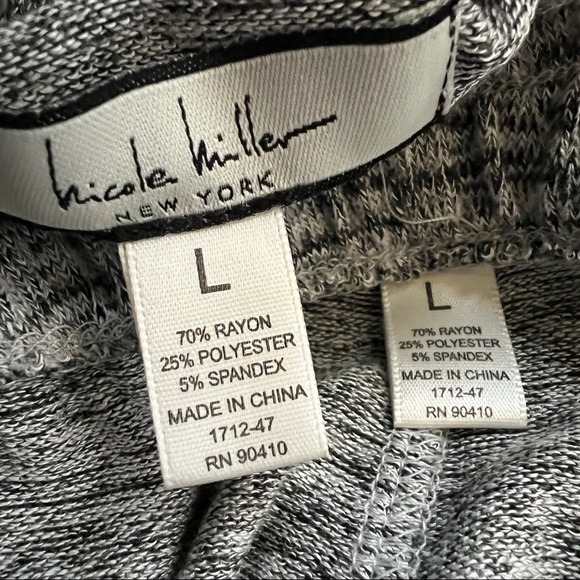 Nicole Miller Cowl Neck Knit Loungewear Set - Picture 11 of 16